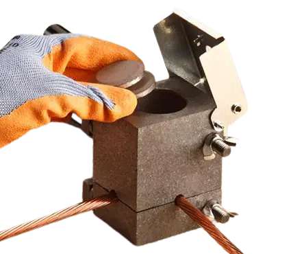 Moldes de grafito para soldadura exotérmica de cables